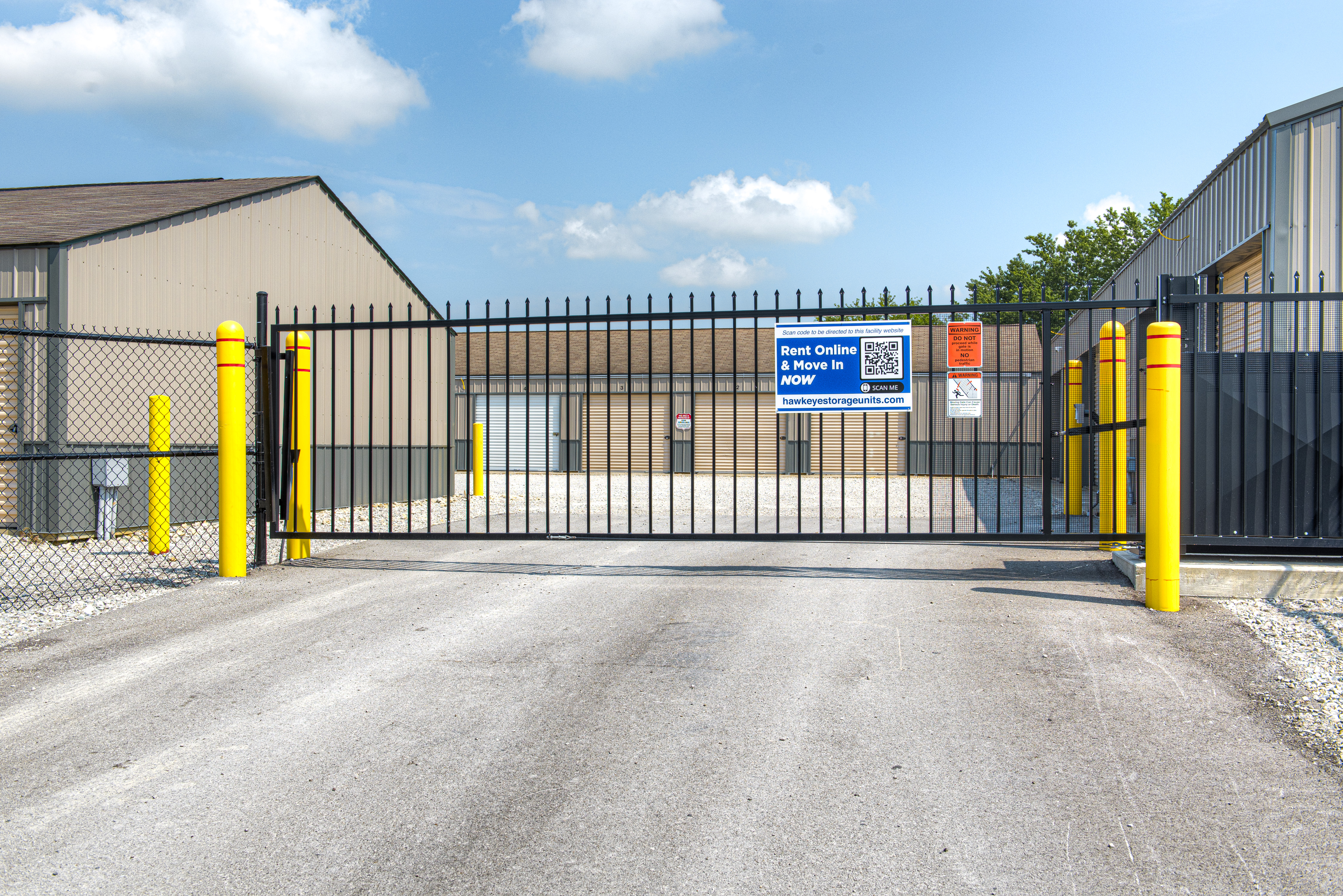 gate at storage facility near Fillmore